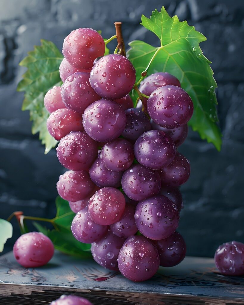 Raisins rouges, vitis vinifera 