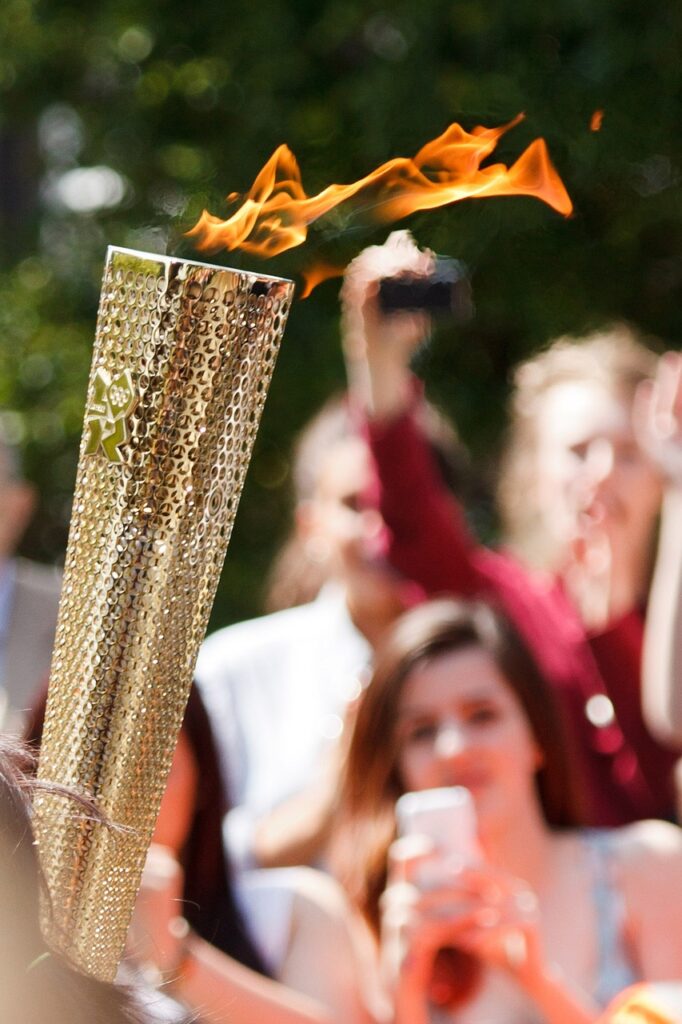 Flamme olympique, jeux olympiques 